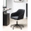 Beliani Desk Chair VENICE Velvet Black 3