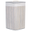 Beliani Laundry Basket MATARA Bamboo Light Grey 57 L 4
