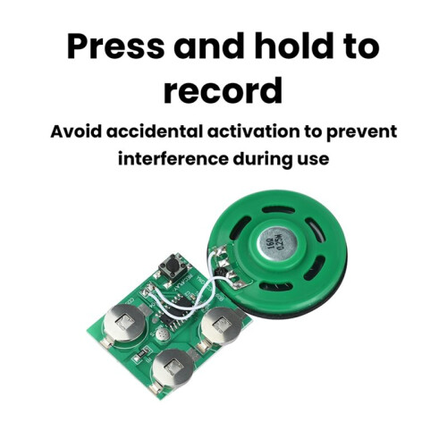 60 Second Recording Playback Board Music Module Greeting Card Refrigerator Sticker DIY with Battery Button Playback 1