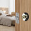 1 Pack Door- Replacement, 8mm  Spindle Hole, 45Turning Angle, 2-3/8'' or 2-3/4'' Backset Door Deadlatch 3