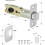 1 Pack Door- Replacement, 8mm  Spindle Hole, 45Turning Angle, 2-3/8'' or 2-3/4'' Backset Door Deadlatch 6