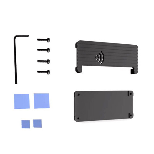 For Raspberry Pi ZERO 2W Aluminum Case Passive Cooling Protective Metal Shell with Heat Dissipation for Radxa 1