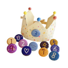 1 Set Children's Photography Birthday Crowned Hat-White Star