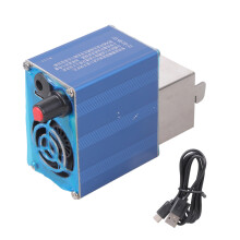 Metal Housing Blower Double Speed Control USB-Blue Square mouth