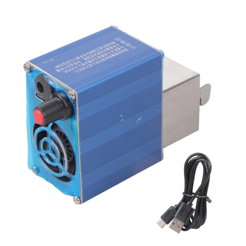 Metal Housing Blower Double Speed Control USB-Blue Square mouth