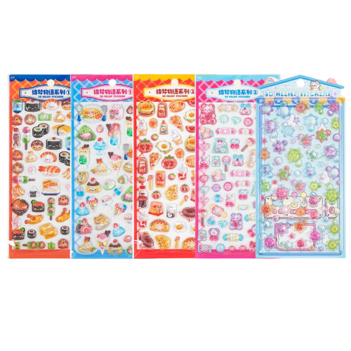 Puffier Sticker Sheets Decorative Sticker Cute-candy house 1