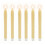 Velas LED sin llama, de cera real, juego de 6 1