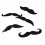 Novelties Fake Mustaches,Mustache Party-Beard set 1 6