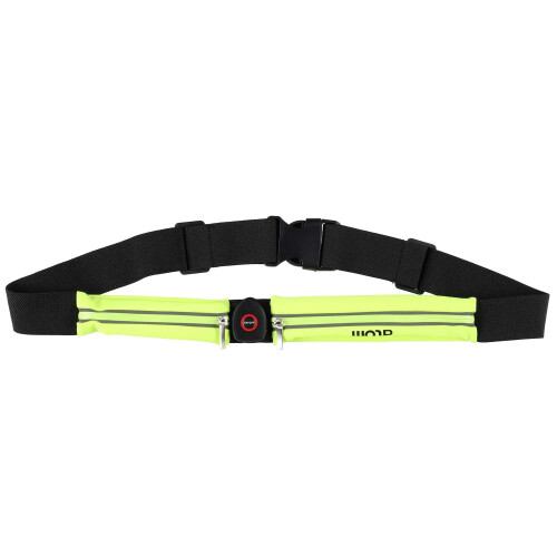Laufgürtel mit LED-Licht, Neongrün, Handytasche