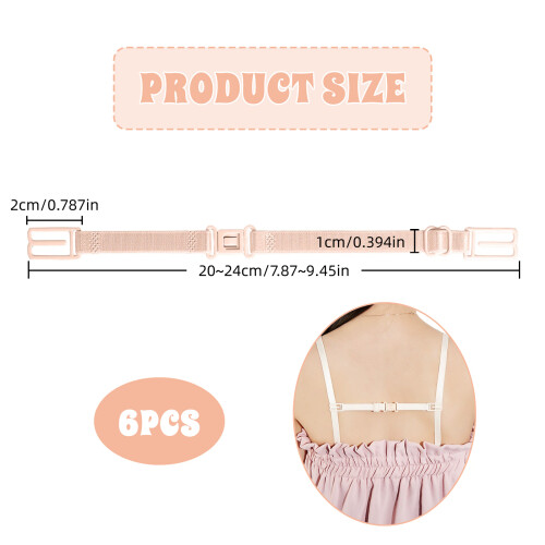 6Pcs Nonslip Bra Strap Clips Adjustable Secure Stay On-ordinary 1