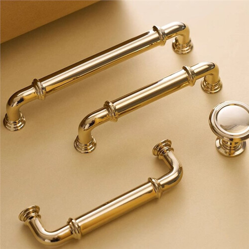 Solid Brass Cabinet Pulls Drawer Pull Hardware Handles for Cupboard Dresser Wardrobe Furniture Kitchen & Bathroom 142mm 1