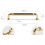 Solid Brass Cabinet Pulls Drawer Pull Hardware Handles for Cupboard Dresser Wardrobe Furniture Kitchen & Bathroom 142mm 6