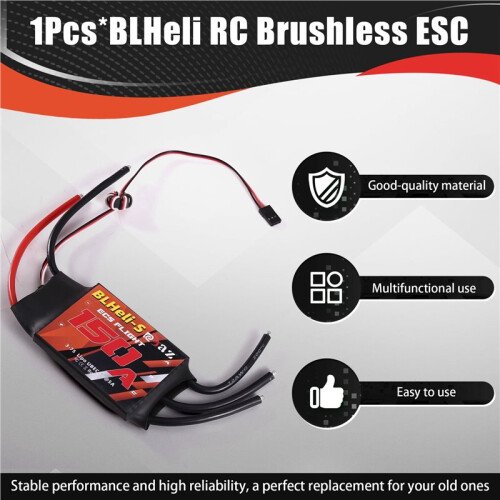 BLHeli RC Brushless ESC 150A Electric Speed Controller for Quadcopter Aircraft Model Fixed Wing Multi-Axis FPV RC Drone 1