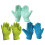 Gants de nettoyage polyvalents en microfibre douce, gants- Blanc 6