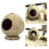 Airflows Coconuts Hamster House Warm Hideaways For Small Animal 2