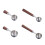 Versatile Measuring Tool-30ml natural color short wooden handle 3