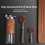 Versatile Measuring Tool-30ml natural color short wooden handle 7