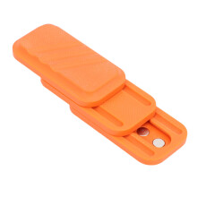 3-Lagen-Metallischer Push-Karten-Schieber, 50x25x16 mm, orange
