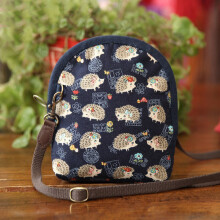 (Little hedgehog, 26) Hand embroidery diy material bag fabric embroidery fashion creative storage cosmetic bag