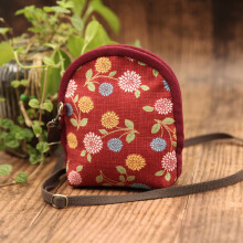 (Crossbody bag, 24) Hand embroidery diy material bag fabric embroidery fashion creative storage cosmetic bag