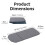 Foldable Ironing Mat for Flat Surfaces with 360 Rotatable Hook, Ideal for Home and Travel Use 7