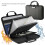 Fireproof Document Organizer with Lock, Hard-Shell Case and Pocket Accordion File Folder for A4/Letter Files, Laptops 4