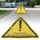 Polyester-Dreieck-Sperrschild - Gefahrenwarnung 16