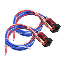 2PC Extruder Hotend Kit Extruder Bowden PTFE Tubing MK8 Nozzle Hot End for 3 V2 Parts