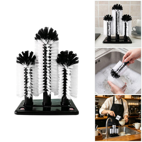 Brosse de nettoyage de bouteille d'eau avec Base d'aspiration, 1