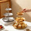 Elegant Metal Fruit Display Stand Space Saving Stainless-Silver 3