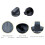 2Pcs Cooktop Knobs Replacement Parts For WFG320 WFG505 WFG510 7