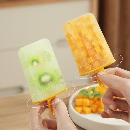 Multi Cavity Popsicles Tray With Removable Stick Plastic-Green 2