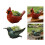 Resin Planter Box Light weight Resins Plant Container for-Red 4