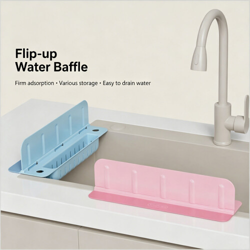 Modern ABS Kitchen Splash Protectors For Stove Sink-Creamwhite 2
