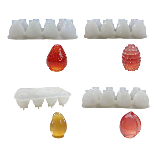 Nonstick 8 Hole Silicone Dessert Molds Easy To Clean Baking-1 1