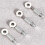 12Pcs Leather Suture Positioning Needle DIY Tool Suture Fixed Position Needle Leather Fixed Suture Needle 0-6mm 3