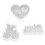 Heart Shaped Happy Easter Silicone Molds for Handmade Candle-A 2