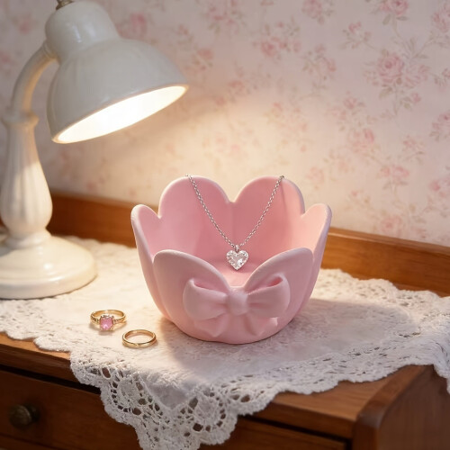 Boîte de rangement décorative avec nœud papillon Floral, 1