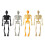 10pcs Halloween Skeleton Party Decoration Plastic Figures-Black 2