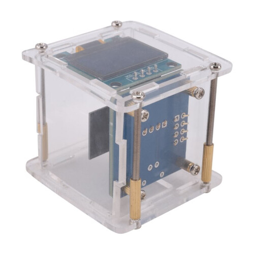 2X ESP8266 DIY Electronic Kit  Weather Forecast Clock Kit WIFI Networked with OLED Display & Case DIY Welding 1
