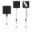 Portable Retractable Card Reel With Sturdy Plastic-12 pieces 5
