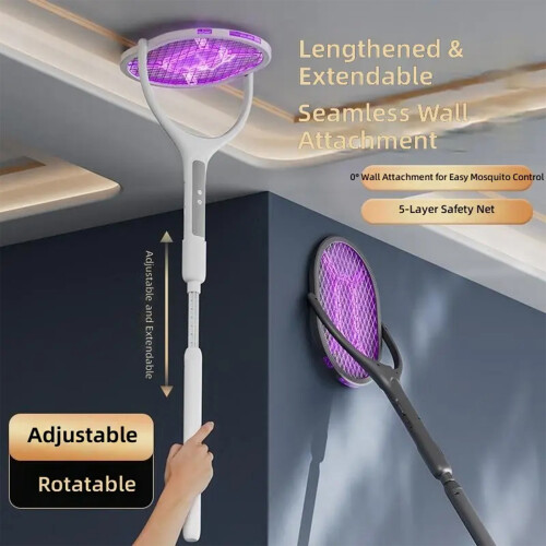 Upgraded Rechargeable Mosquitoes Zapper With Multiple-White 2