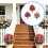 Realistic Flower Artificial Green Plant With Stake For-Pink 3