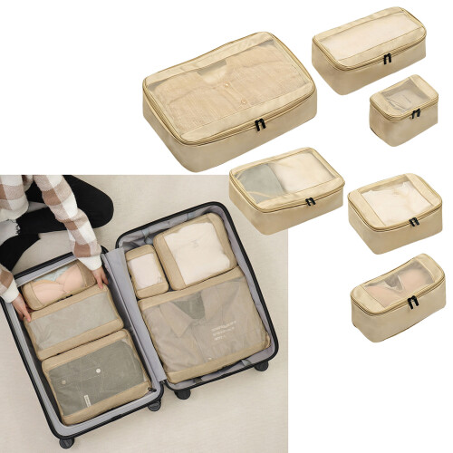 Practical 6 Bag Group For Efficient Packing And-Coffee color 2
