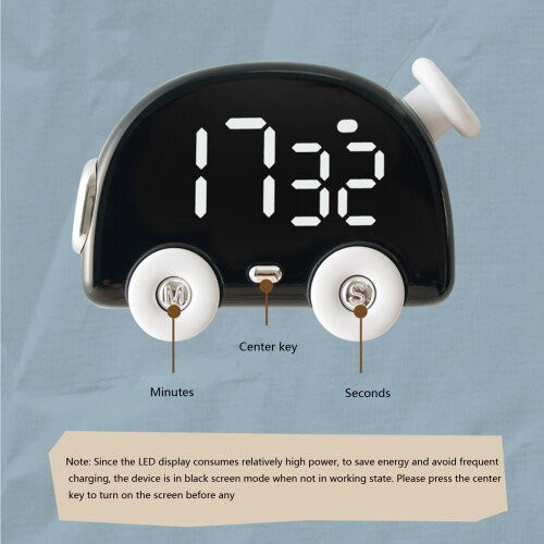 Practical Plastic And Metal Timer With Strong Magnets For 1