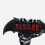 LED Bat Yard Stake Plastic Halloween Props With Glowing Effect 4