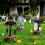 LED Bat Yard Stake Plastic Halloween Props With Glowing Effect 7