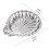 Stainless Steel Salad Bowl Shell Shape Serving Tray Decorative 3