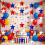 Five Colorful Star Patterned Paper Streamers Garlands For 2