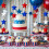 Five Colorful Star Patterned Paper Streamers Garlands For 6